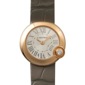 カルティエ - バロンブラン | CARTIER | WGBL0004 | PG シルバー文字盤 クォーツ レザー | 中古