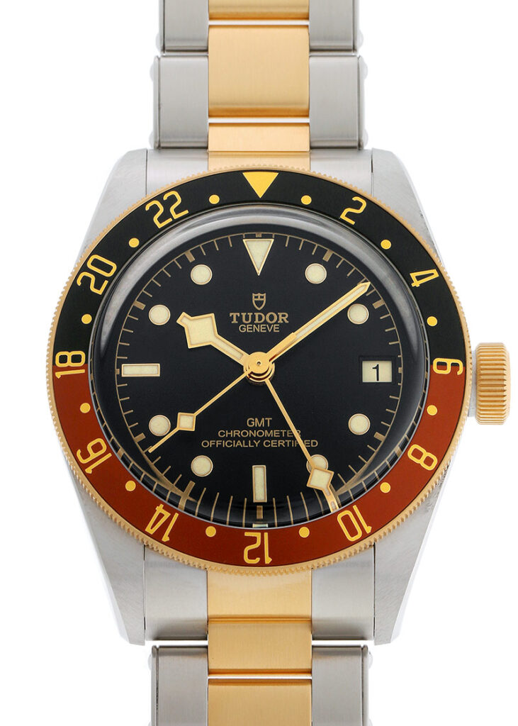 チューダー - ヘリテージ ブラックベイ GMT | TUDOR | 79833MN | YG&SS 黒文字盤 自動巻き ブレスレット | 中古