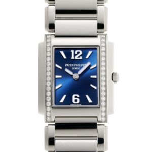 パテックフィリップ - Twenty4 | PATEK PHILIPPE | 4910/1200A-001 | SS ブルー文字盤 クォーツ ブレスレット