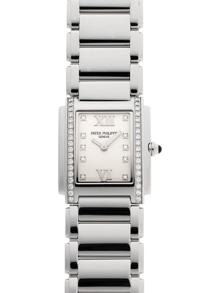 パテックフィリップ - Twenty-4 | PATEK PHILIPPE | 4910/10A-011 | SS 白文字盤 クォーツ ブレスレット | 中古