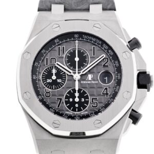 オーデマピゲ - ロイヤルオーク オフショア クロノグラフ | AUDEMARS PIGUET | 26470ST.OO.A104CR.01 | SS グレー文字盤 自動巻き レザー | 中古