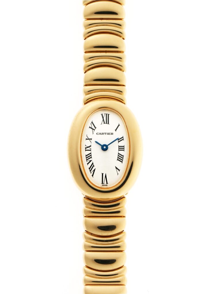 カルティエ - ミニ ベニュワール | CARTIER | W15109D8 | YG シルバー文字盤 クォーツ ブレスレット | 中古