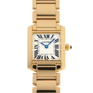 カルティエ - タンク フランセーズ SM | CARTIER | W50002N2 | YG 白文字盤 クォーツ ブレスレット | 中古