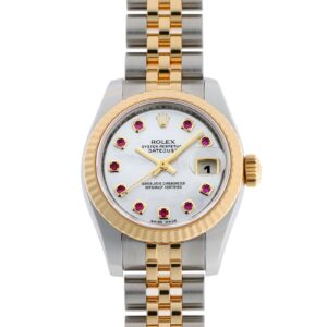 ロレックス - オイスター パーペチュアル デイトジャスト | ROLEX | 179173NGR | YG&SS ホワイトシェル文字盤 自動巻き ブレスレット | 中古