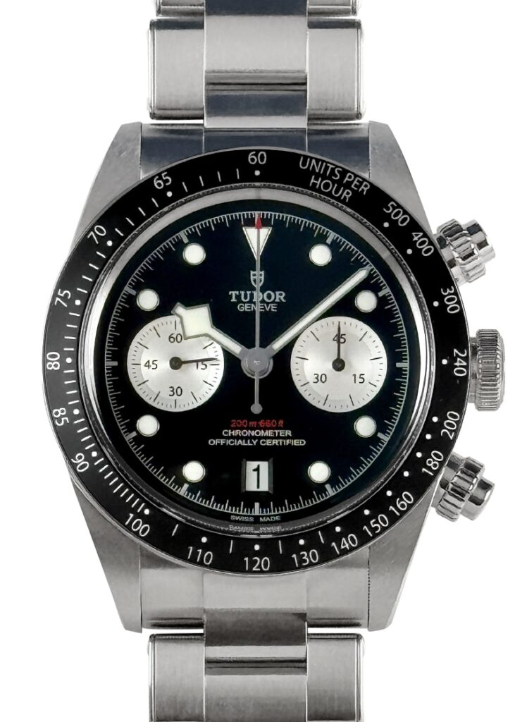 チューダー - ブラックベイ クロノ | TUDOR | M79360N-0001 | SS 黒文字盤 自動巻き ブレスレット | 中古