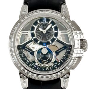ハリーウィンストン - オーシャン ムーンフェイズ オートマティック 20本限定 | HARRY WINSTON | OCEAMP42WW001 | WG スケルトン文字盤 自動巻き レザー | 委託品 | 中古