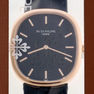 パテックフィリップ - ゴールデンエリプス | PATEK PHILIPPE | 5738R-001 | RG 黒文字盤 自動巻き レザー | 中古