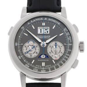 A.ランゲ＆ゾーネ - ダトグラフ パーペチュアルカレンダー | A.LANGE&SOHNE | 410.038E(LSLS4103AB) | WG グレー文字盤 手巻き レザー | 中古