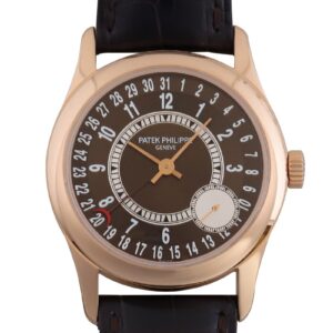 パテックフィリップ - カラトラバ | PATEK PHILIPPE | 6000R-001 | RG ブラウン文字盤 自動巻き レザー | 中古