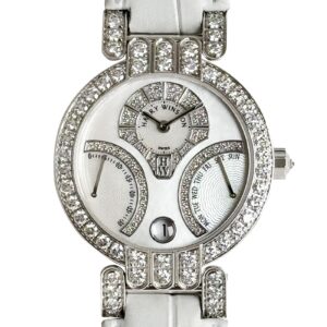 ハリーウィンストン - プルミエール エキセンター バイレトロ | HARRY WINSTON | PREABI34WW007 | WG シェル/ダイヤ文字盤 自動巻き レザー | 委託品 | 中古