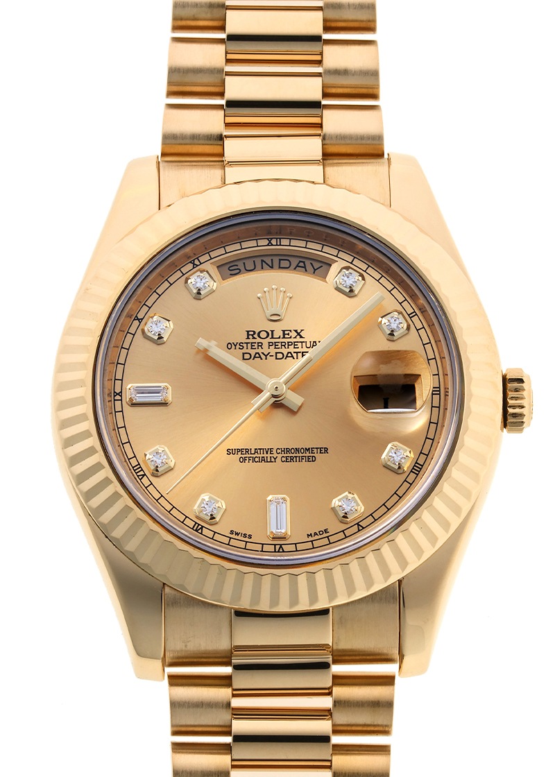 ロレックス - オイスター パーペチュアル デイデイトII | ROLEX | 218238A | YG シャンパン文字盤 自動巻き ブレスレット | 中古