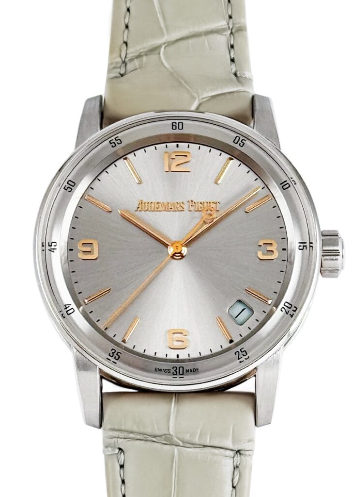 オーデマピゲ - CODE.1159 バイ オーデマピゲ オートマティック | AUDEMARS PIGUET | 15210CR.OO.A009CR.01 | WG&PG グレー文字盤 自動巻き レザー | 中古