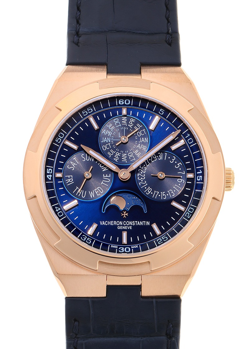 ヴァシュロンコンスタンタン - オーヴァーシーズ エクストラフラット パーペチュアルカレンダー | VACHERON CONSTANTIN | 4300V/000R-B509 | PG ブルー文字盤 自動巻き レザー | 中古