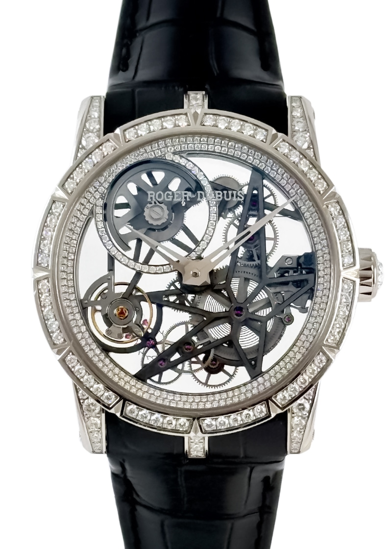 ロジェデュブイ - エクスカリバー モノバランシエ 28本限定 | ROGER DUBUIS | RDDBEX0807 | WG スケルトン文字盤 自動巻き レザー | 委託品 | 中古