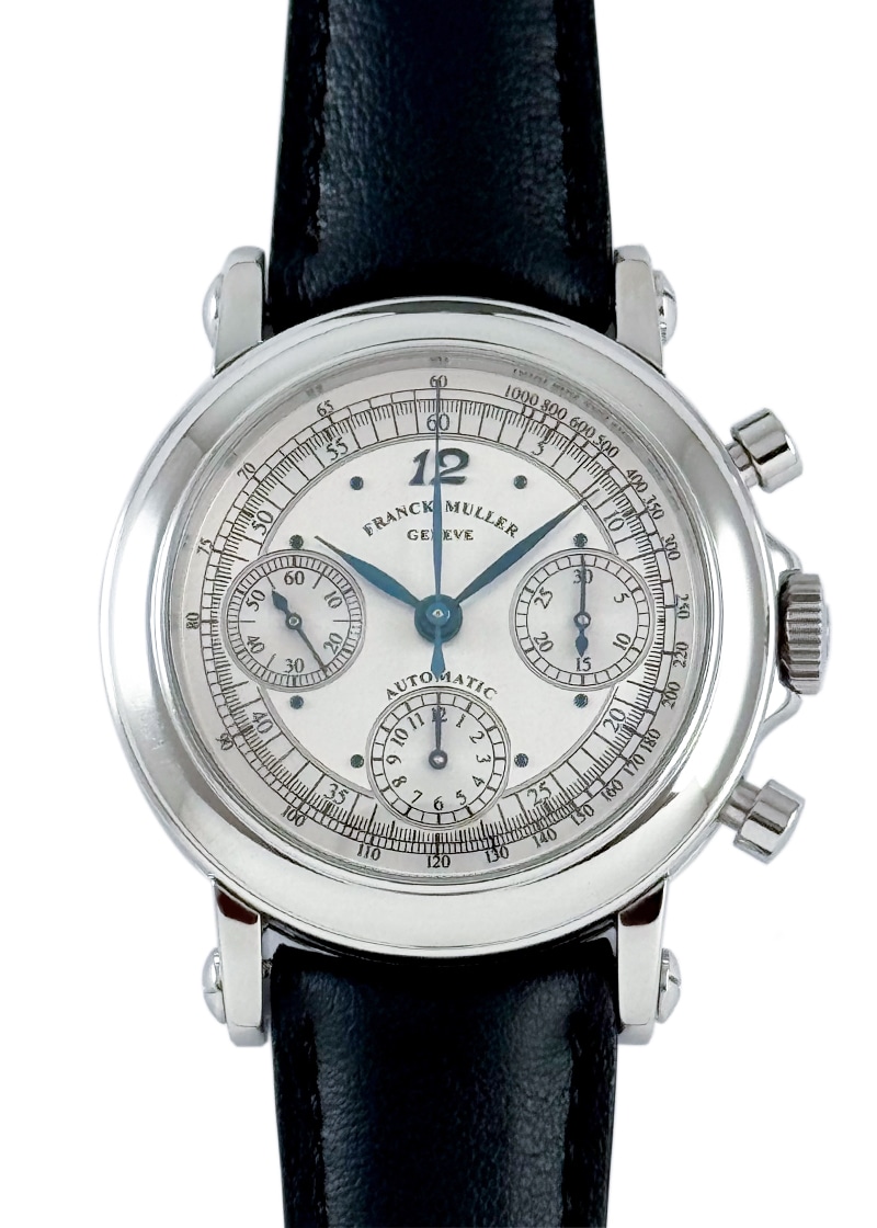 フランクミュラー - ラウンド クロノグラフ | FRANCK MULLER | 7000CC | SS シルバー文字盤 自動巻き レザー | 委託品 | 中古