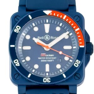 ベル&ロス - BR-03 ダイバー タラ 999本限定 | BELL & ROSS | BR0392-D-TR-CE/SRB | CE ブルー文字盤 自動巻き ラバー | 中古