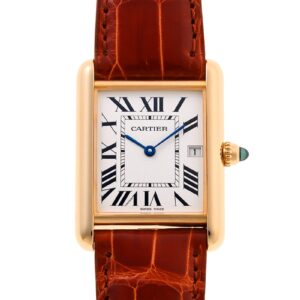カルティエ - タンク ルイ カルティエ | CARTIER | W1529756 | YG シルバー文字盤 クォーツ レザー | 中古