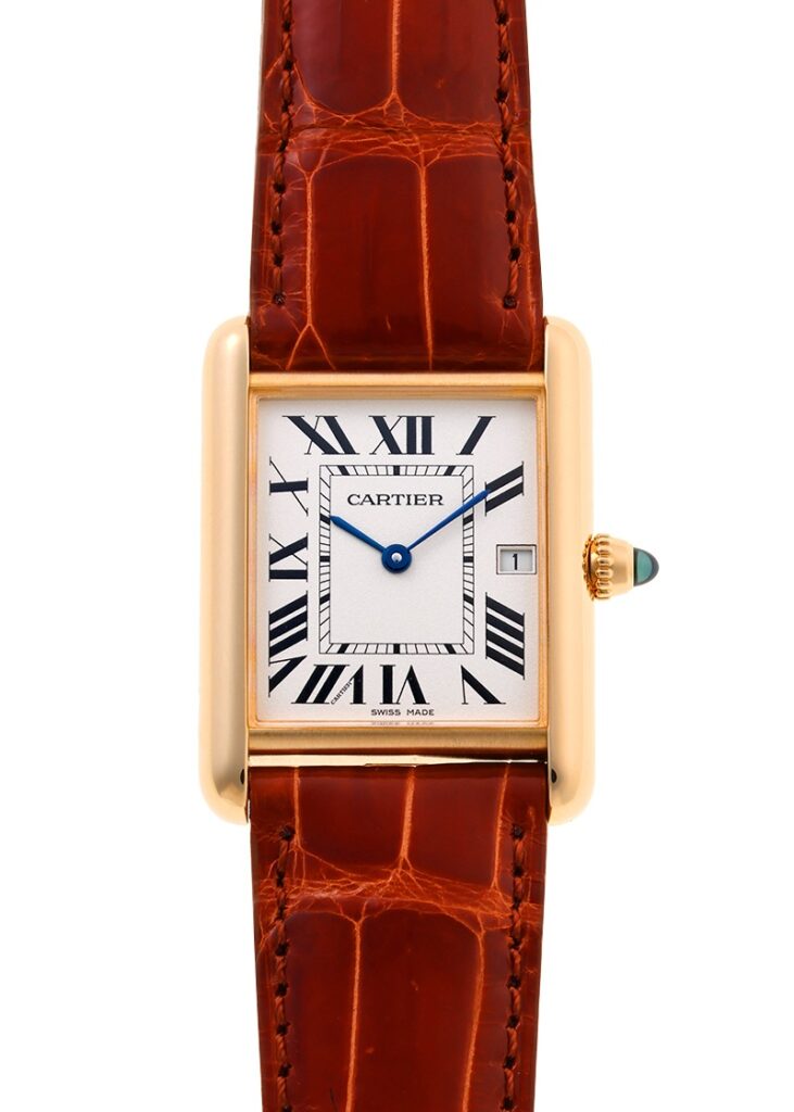 カルティエ - タンク ルイ カルティエ | CARTIER | W1529756 | YG シルバー文字盤 クォーツ レザー | 中古