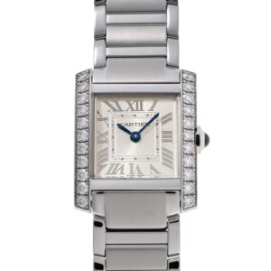 カルティエ - タンクフランセーズ SM サイドダイヤ | CARTIER | W4TA0020 | SS シルバー文字盤 クォーツ ブレスレット | 中古