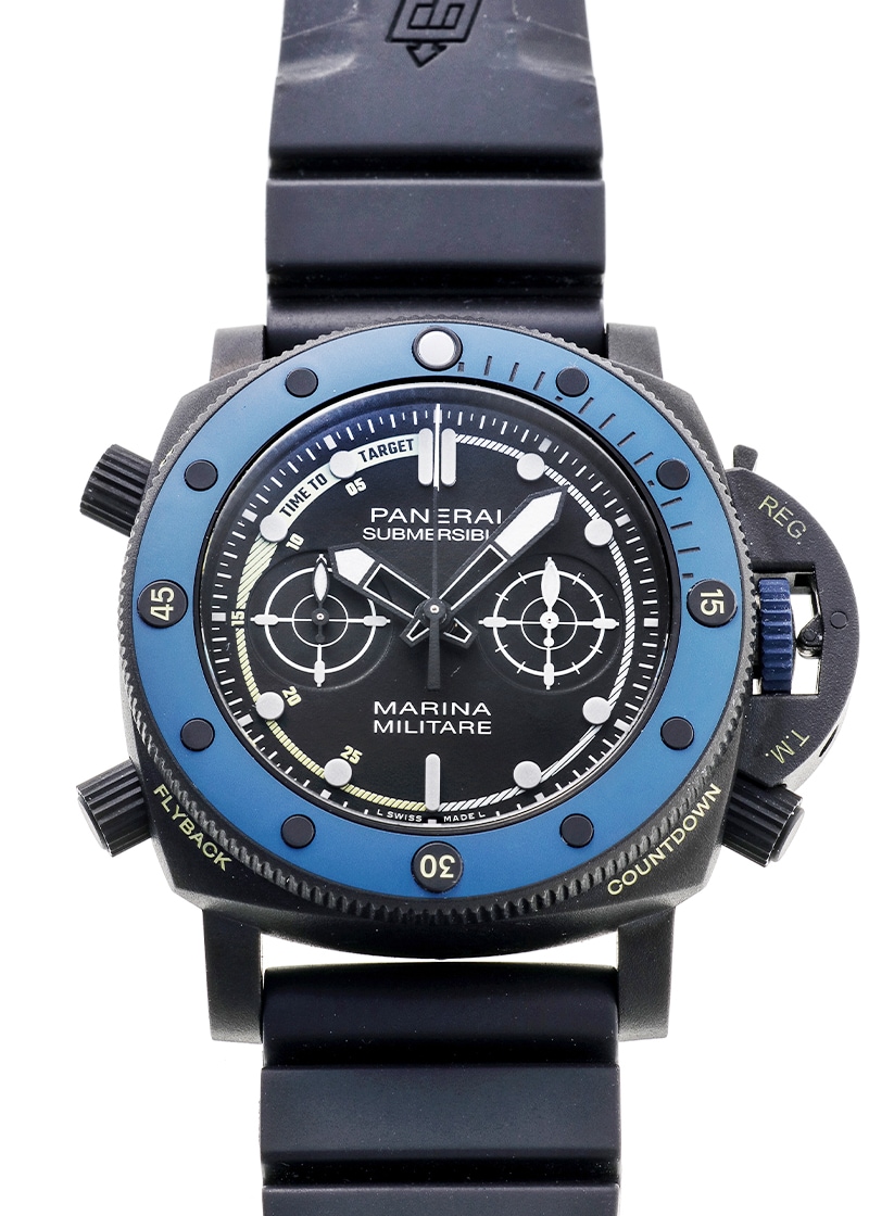 オフィチーネパネライ - サブマーシブル フォルツスペシャリ | OFFICINE PANERAI | PAM02239 | DLC 黒文字盤 自動巻き ラバー | 未使用品