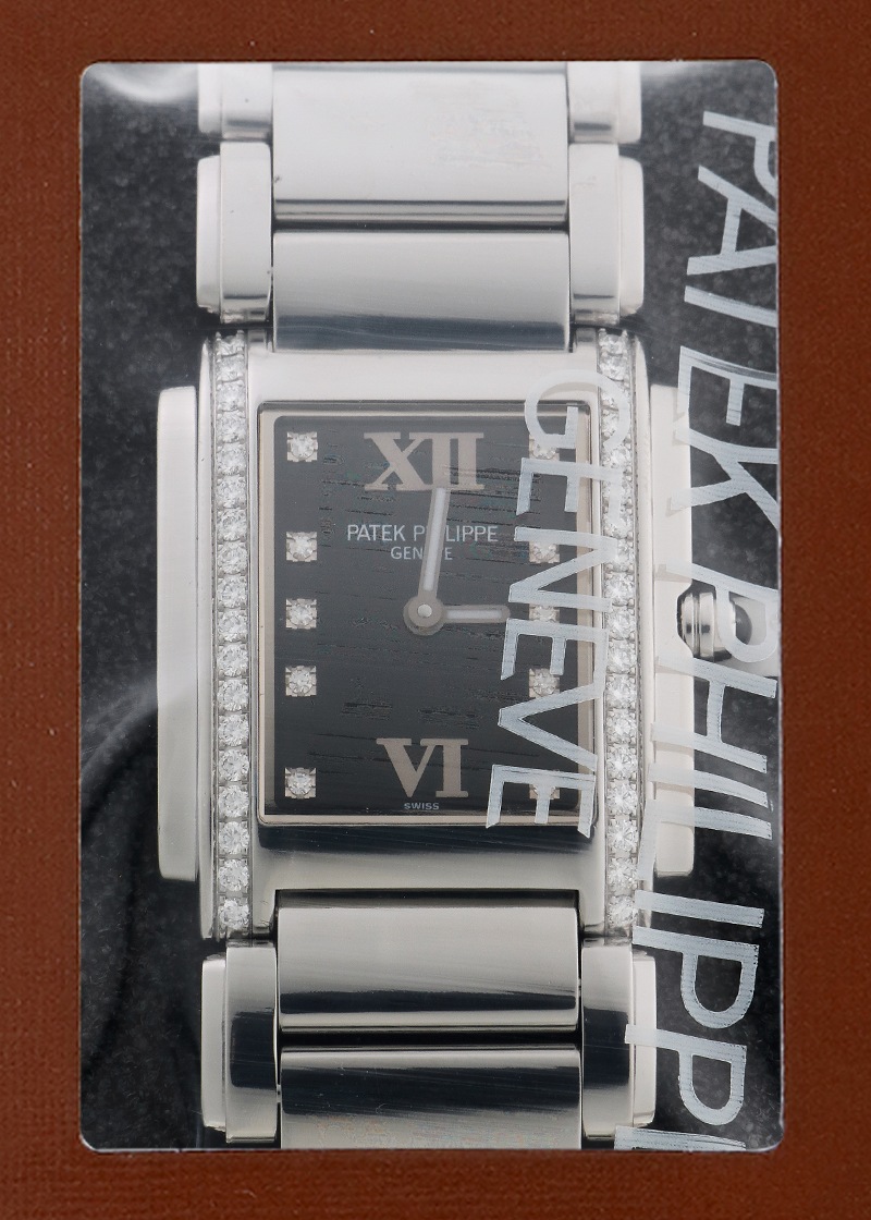 パテックフィリップ - Twenty-4 | PATEK PHILIPPE | 4910/10A-001 | SS 黒文字盤 クォーツ ブレスレット | 中古