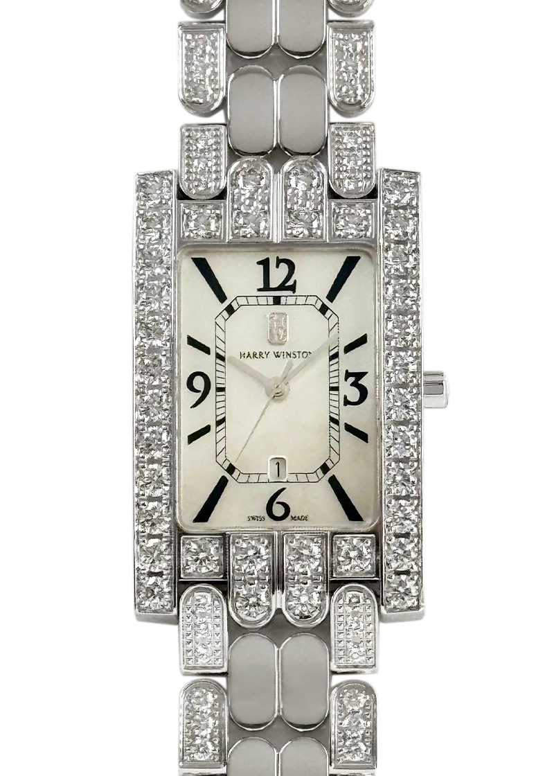 ハリーウィンストン - アヴェニュー ミッドサイズ | HARRY WINSTON | AVEQHM26WW027 | WG シェル文字盤 クォーツ ブレスレット | 委託品 | 中古