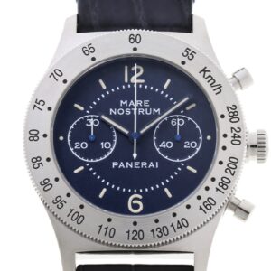 オフィチーネパネライ - マーレ ノストゥルム アッチャイオ 世界限定1000本 | OFFICINE PANERAI | PAM00716 | SS ブルー文字盤 手巻き レザー | 中古