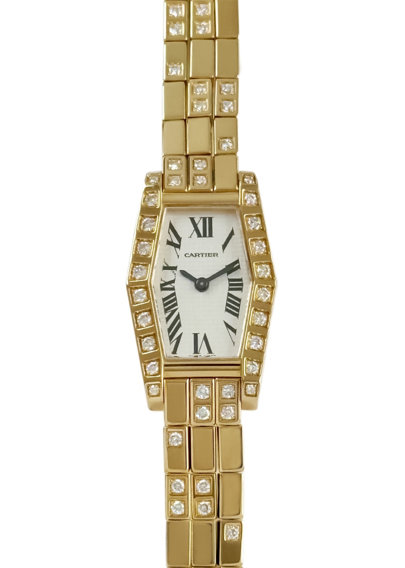 カルティエ - ヘキサゴナル ラニエールSM | CARTIER | WJ2008XC | YG シルバー文字盤 クォーツ ブレスレット | 委託品 | 中古