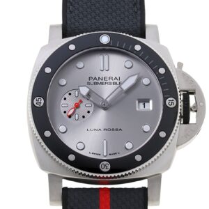 オフィチーネパネライ - サブマーシブル クアランタ クアトロ ルナロッサ | OFFICINE PANERAI | PAM01681 | SS シルバー文字盤 自動巻き ラバー | 中古