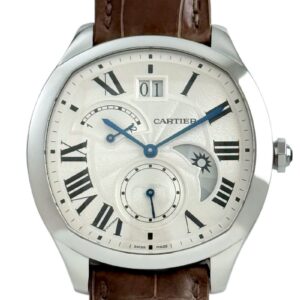 カルティエ - ドライブ ドゥ カルティエ ラージデイト | CARTIER | WSNM0005 | SS シルバー文字盤 自動巻き レザー | 委託品 | 中古