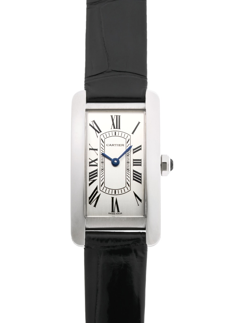 カルティエ - タンクアメリカン SM | CARTIER | WSTA0082 | SS シルバー文字盤 クォーツ レザー | 中古