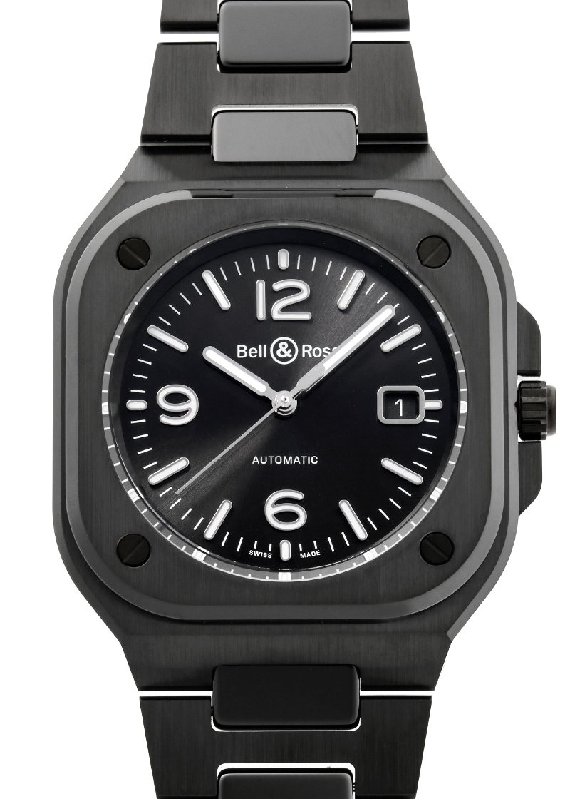 ベル&ロス - BR05 | BELL&ROSS | BR05A-BL-CE/SCE | CE 黒文字盤 自動巻き ブレスレット | 未使用品