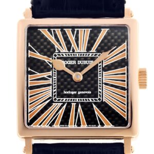 ロジェデュブイ - ゴールデンスクエア | ROGER DUBUIS | G40.57.5 | RG カーボン文字盤 自動巻き レザー | 中古