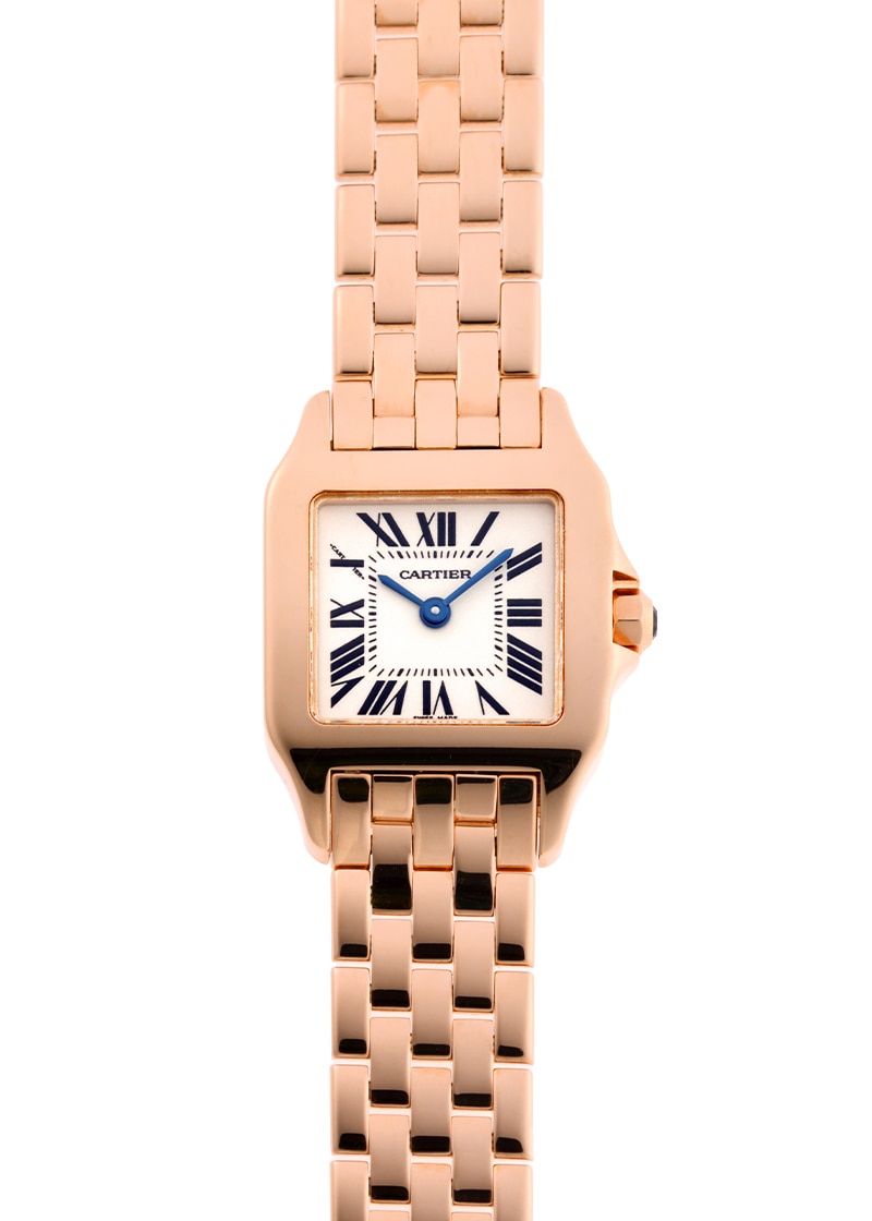 カルティエ - サントス ドゥモワゼル SM | CARTIER | W25073X9 | PG シルバー文字盤 クォーツ ブレスレット | 中古