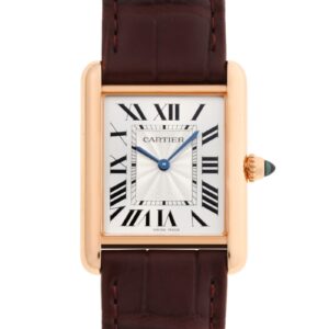 カルティエ - タンク ルイ カルティエ MM | CARTIER | WGTA0011 | PG シルバー文字盤 手巻き レザー