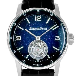 オーデマピゲ - CODE11.59 バイオーデマピゲ フライング トゥールビヨン | AUDEMARS PIGUET | 26396BC.OO.D002CR.01 | WG アベンチュリンエナメル文字盤 自動巻き レザー | 委託品 | 中古