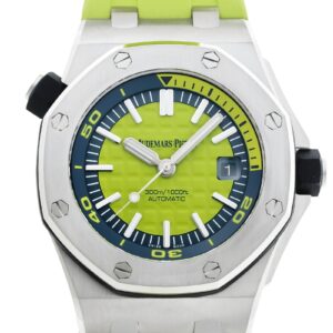 オーデマピゲ - ロイヤルオーク オフショアダイバー ブティック限定 | AUDEMARS PIGUET | 15710ST.OO.A038CA.01 | SS グリーン文字盤 自動巻き ラバー | 中古