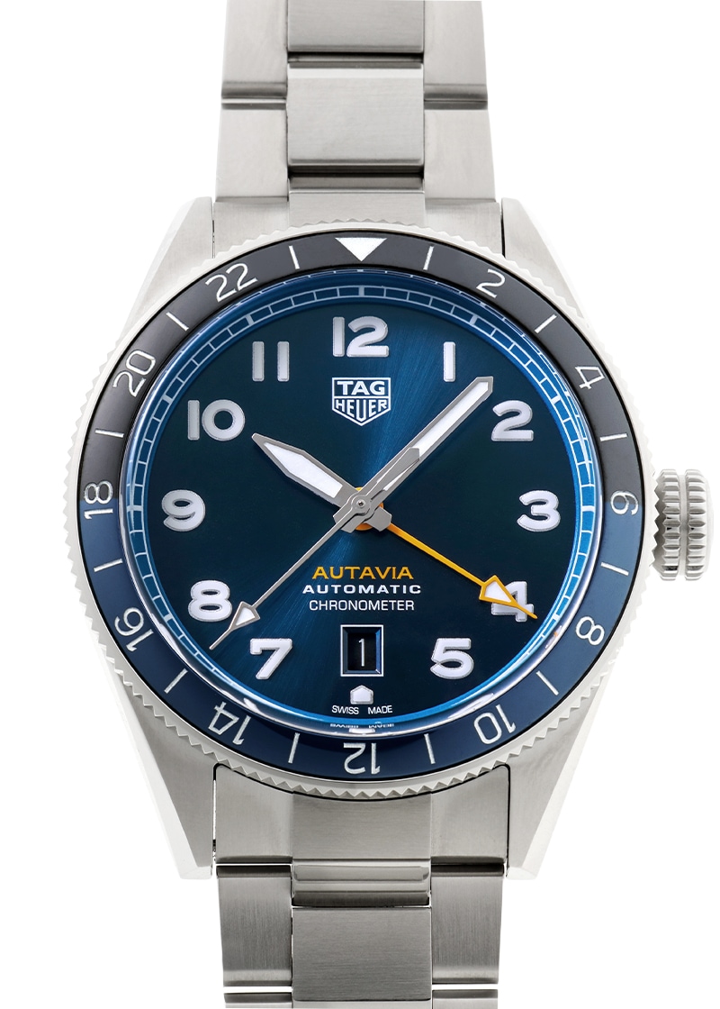 タグホイヤー - オータヴィア 60周年アニバーサリー GMT | TAG HEUER | WBE511A.BA0650 | SS ブルー文字盤 自動巻き ブレスレット | 未使用品