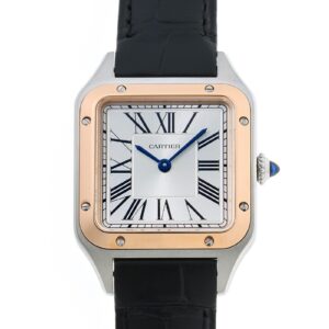 カルティエ - サントス デュモン SM | CARTIER | W2SA0038 | PG&SS シルバー文字盤 クォーツ レザー