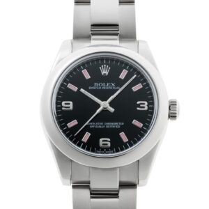 ロレックス - オイスター パーペチュアル | ROLEX | 177200 | SS 黒文字盤 自動巻き ブレスレット | 中古