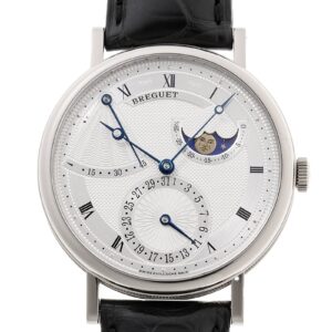 ブレゲ - クラシック パワーリザーブ ムーンフェイズ | BREGUET | 7137BB/12/9V6 | WG シルバー文字盤 自動巻き レザー | 中古