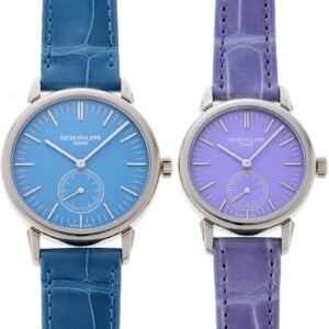 パテックフィリップ - カラトラバ 日本限定 | PATEK PHILIPPE | 6127G-010 & 7127G-010 | WG ブルー&パープル文字盤 手巻き レザー | 委託品 | 未使用品