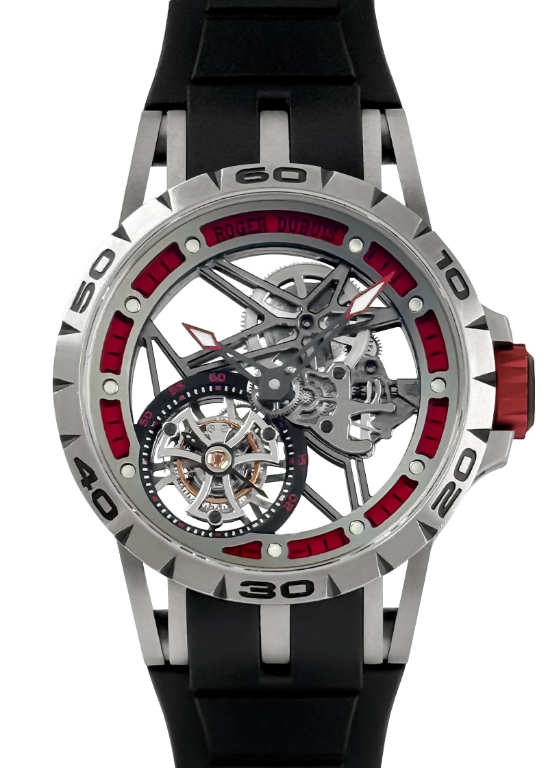 ロジェデュブイ - エクスカリバー スパイダー モノトゥールビヨン 88本限定 | ROGER DUBUIS | DBEX0545 | TI(DLC) スケルトン文字盤 手巻き ラバー | 委託品 | 中古