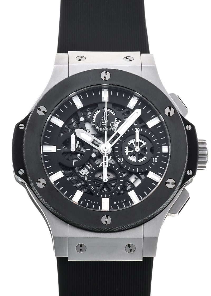 ウブロ - ビッグバン アエロバン スチールセラミック | HUBLOT | 311.SM.1170.GR | SS スケルトン文字盤 自動巻き ラバー | 中古