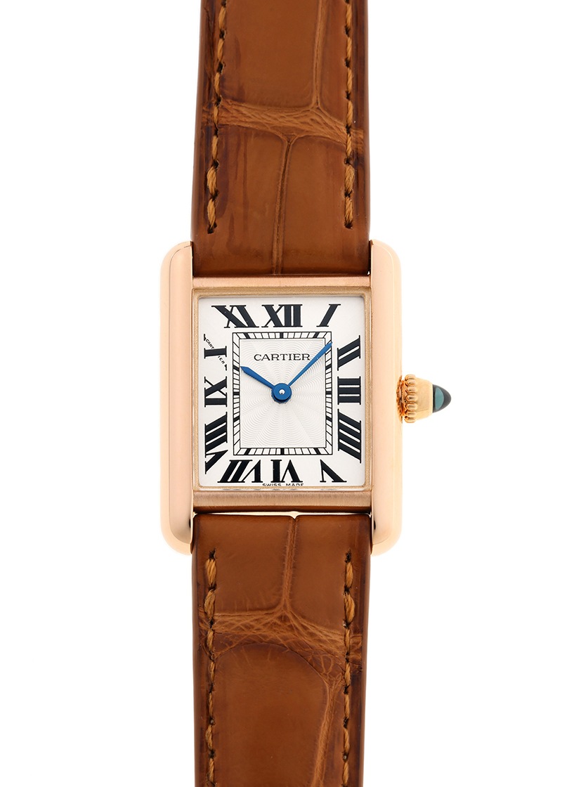 カルティエ - タンクルイ カルティエ SM | CARTIER | WGTA0010 | PG シルバー文字盤 手巻き レザー | 中古