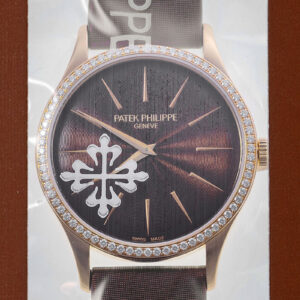 パテックフィリップ - カラトラバ ベゼルダイヤ | PATEK PHILIPPE | 4897R-001 | RG ブラウン文字盤 手巻き サテン | レストア