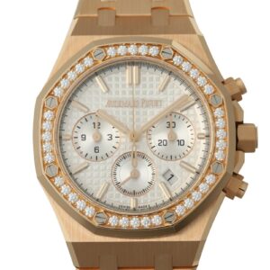 オーデマピゲ - ロイヤルオーク クロノグラフ ベゼルダイヤ | AUDEMARS PIGUET | 26715OR.ZZ.1356OR.01 | PG シルバー文字盤 自動巻き ブレスレット | 入荷予定 | 中古