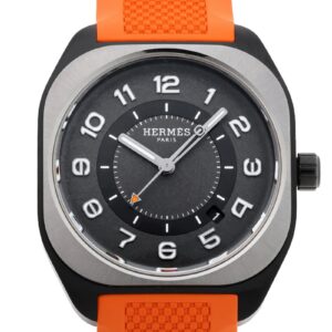 エルメス - H08 | HERMES | SP1.741 | TI グレー文字盤 自動巻き ラバー | 未使用品