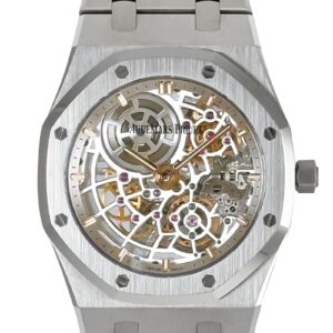 オーデマピゲ - ロイヤルオーク ジャンボ エクストラシン オープンワーク 50周年記念 | AUDEMARS PIGUET | 16204ST.OO.1240ST.01 | SS スケルトン文字盤 自動巻き ブレスレット| 委託品 | 中古