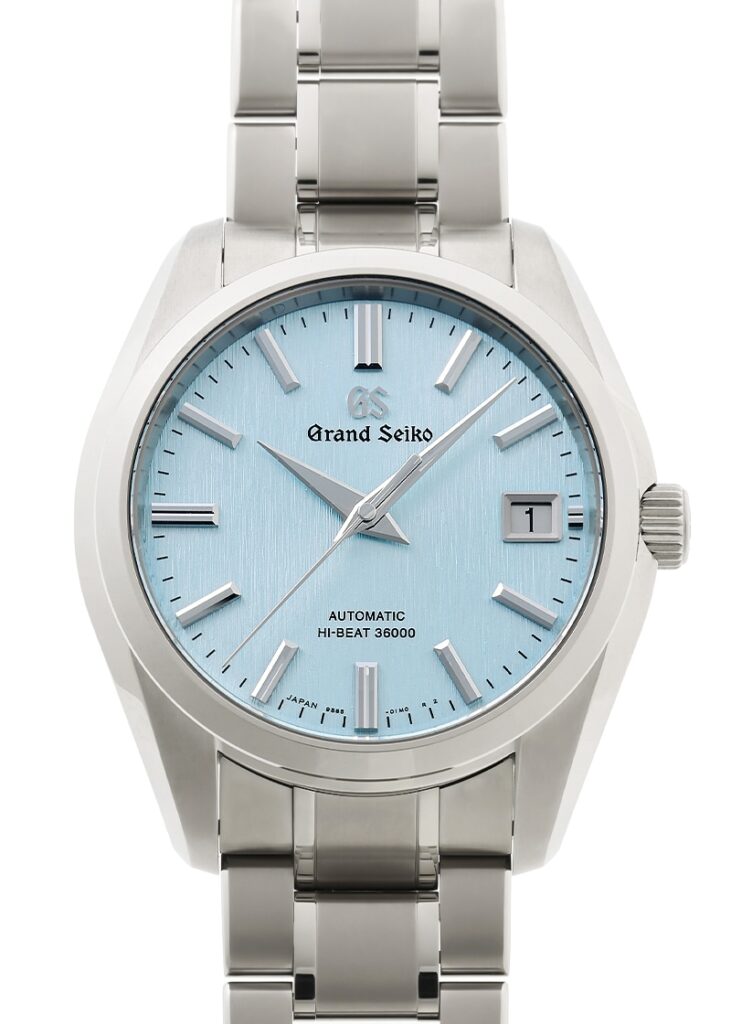 グランドセイコー - ヘリテージコレクション メカニカルハイビート 36000 氷瀑 | GRAND SEIKO | SBGH349(9S85-02E0) | TI アイスブルー文字盤 自動巻き ブレスレット | 未使用品